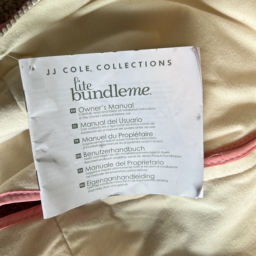 NWT JJ Cole Collections Lite Bundle Me Car seat Cover - Picture 8 of 10